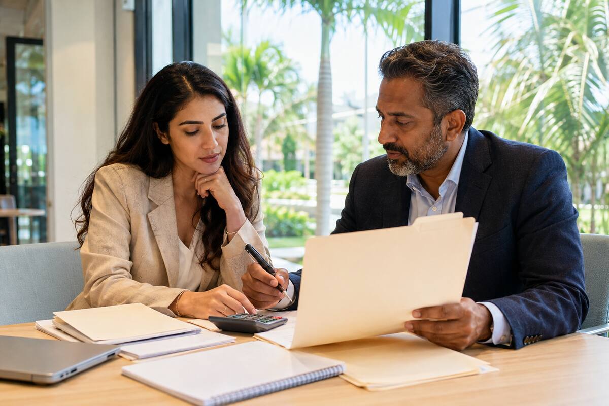 Adviser reviewing Florida business formation and accounting setup