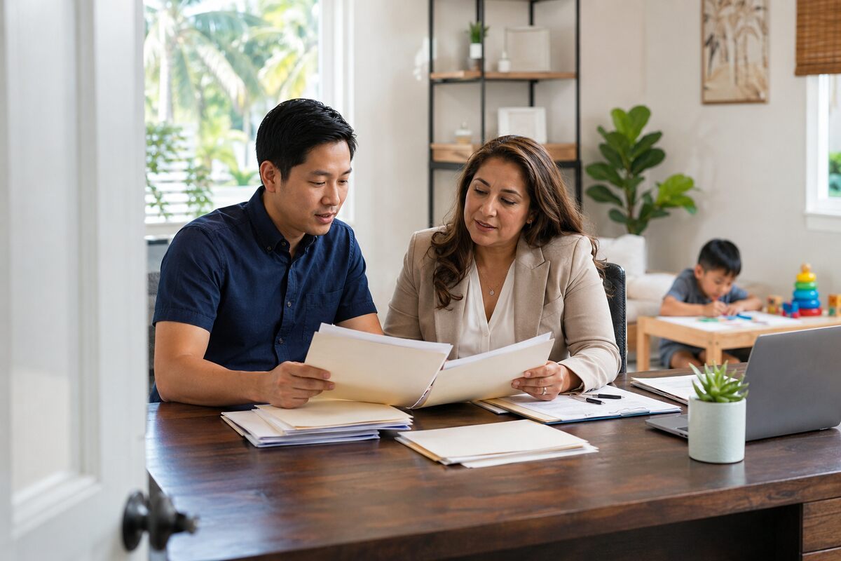 Family organizing provider invoices and dependent-care payment records