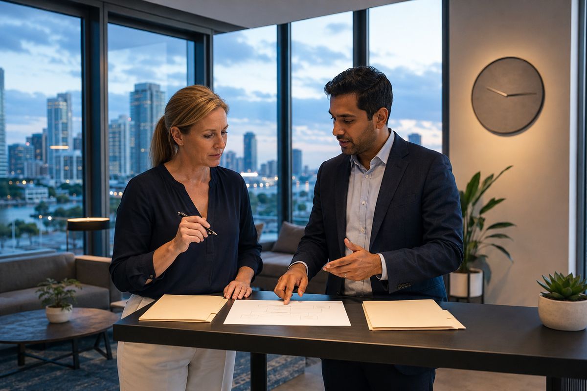 Tax adviser comparing tax elections and filing deadlines with a business owner