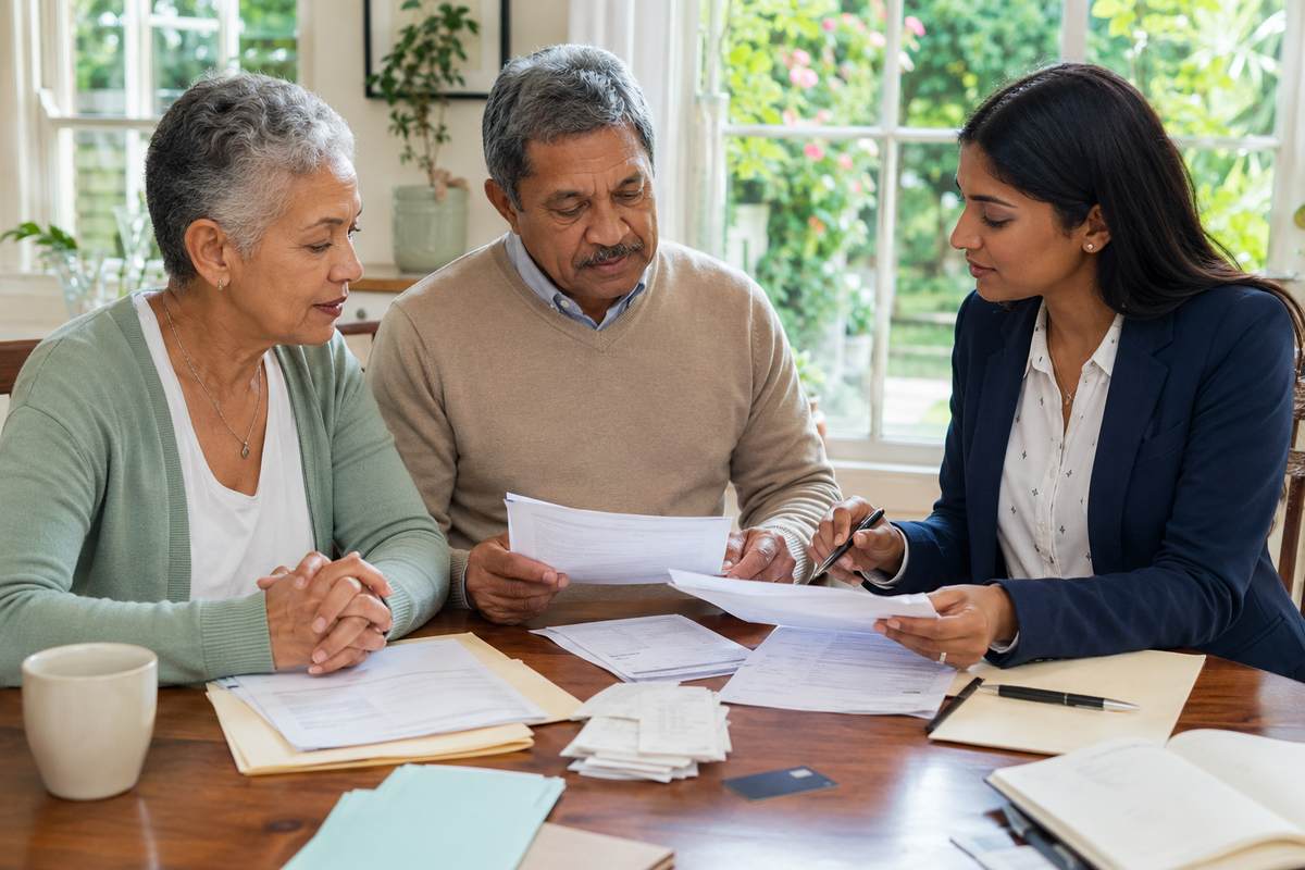 Tax advisor reviewing HSA receipts, contributions, and Form 8889 records