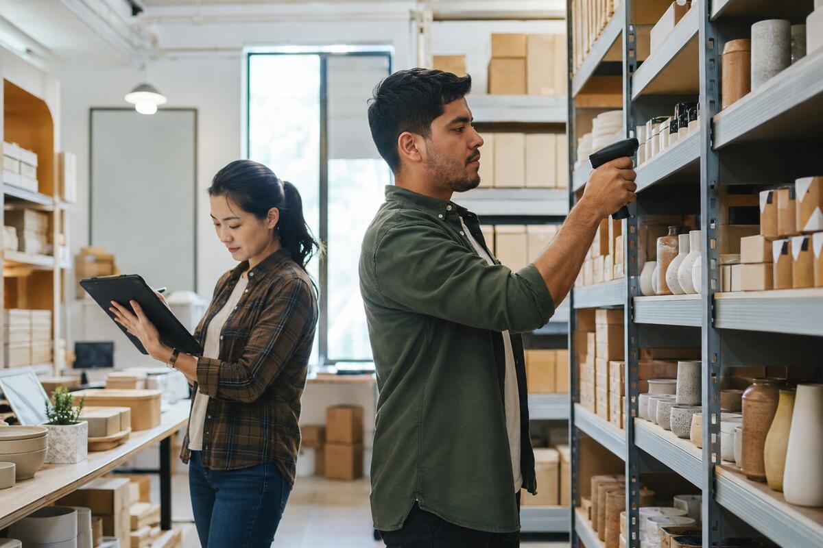 Retail inventory count compared with purchase and accounting records