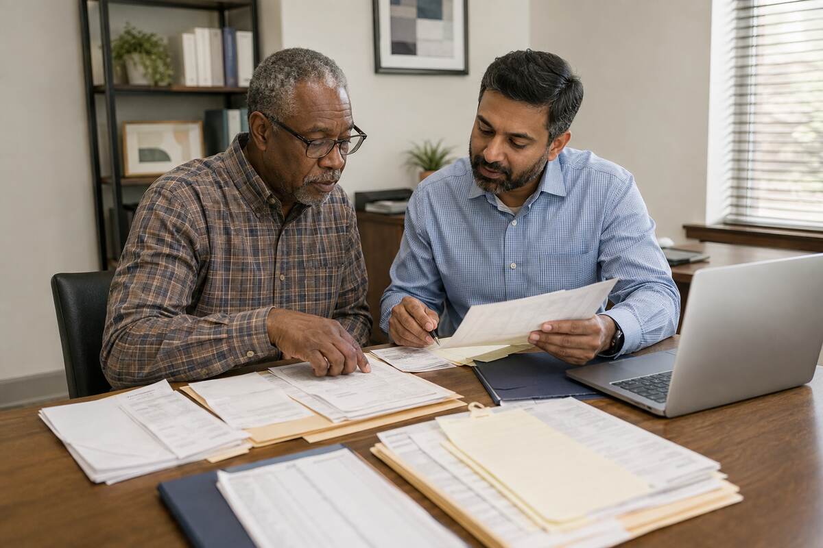 Financial records organized for reconstructing an unfiled tax return