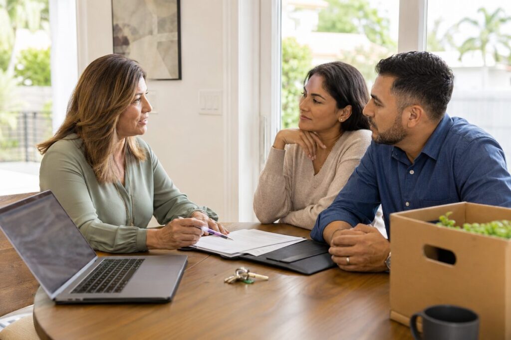 A tax advisor reviews tax planning questions with a couple